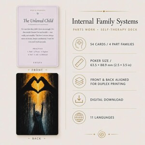Paquete IFS / Cuaderno de trabajo de Sistemas Familiares Internos + Diario + Tarjetas didácticas / Trabajo con las partes, trabajo con la sombra, indicaciones para el niño interior, recursos terapéuticos en PDF imagen 6