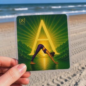 Sun Salutation A B Cards | Surya Namaskar A B Yoga Sequence Deck | 31 Printable Yoga Cards image 11