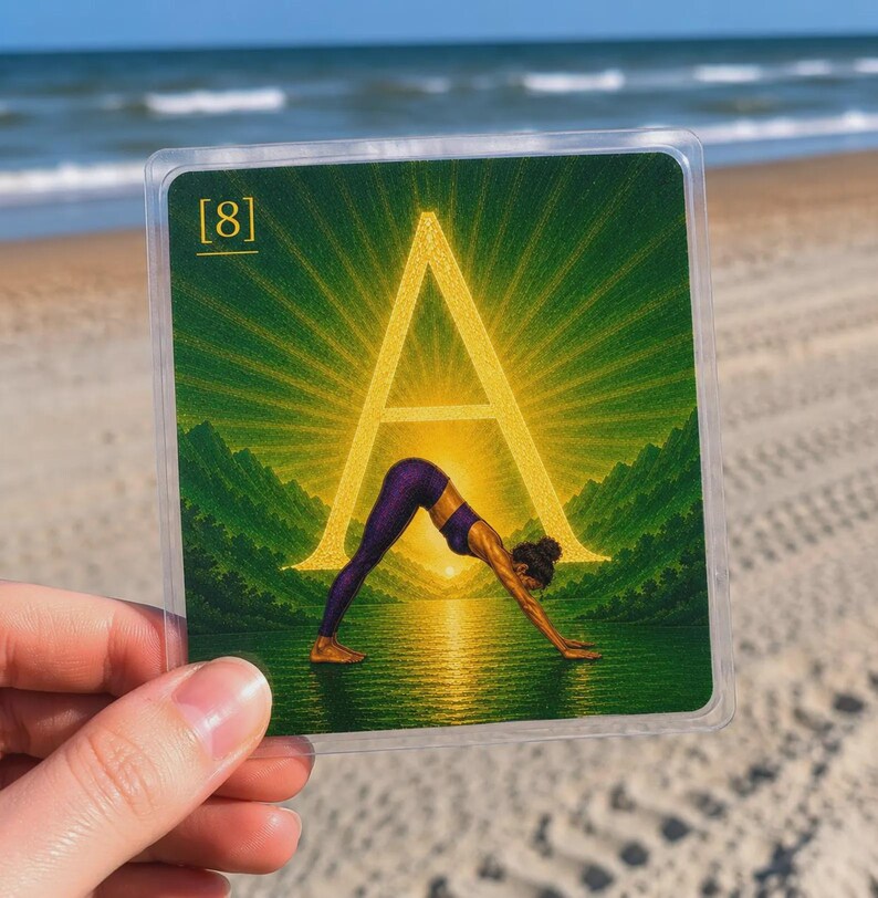 Sun Salutation A B Cards | Surya Namaskar A B Yoga Sequence Deck | 31 Printable Yoga Cards image 11