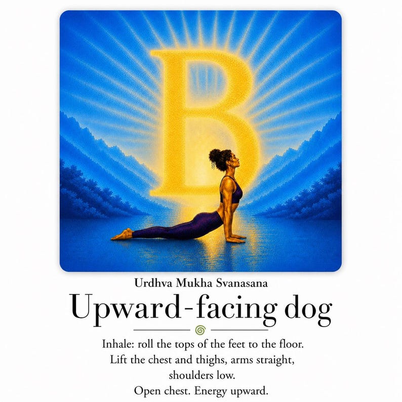 Sun Salutation A B Cards | Surya Namaskar A B Yoga Sequence Deck | 31 Printable Yoga Cards image 10