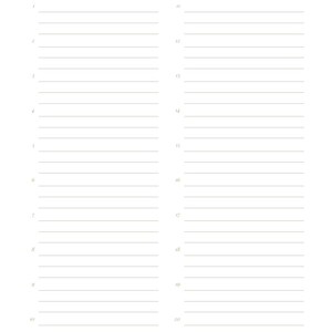 May include: A white page titled THE CONTROLLER with the subtitle CORE PROTECTION: Keeps the chaos at bay. The layout features two columns of ten numbered lines each, totaling twenty lines. The bottom includes the text Bond & Awareness and 02.