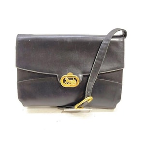 Celine Vintage Black Leather Bag - Etsy