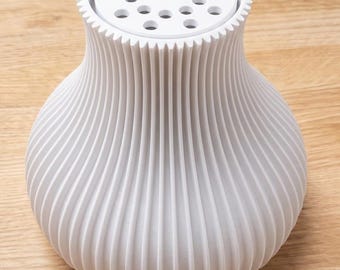 3D Printed Vase for LEGO Flower Bouquet, Custom Modern Flower Holder