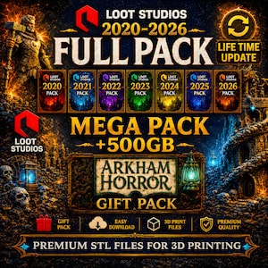 Fantasy Bundle STL |  FULL Releases pack | Tabletop Miniatures | RPG Miniatures | DnD Minis | Digital Download