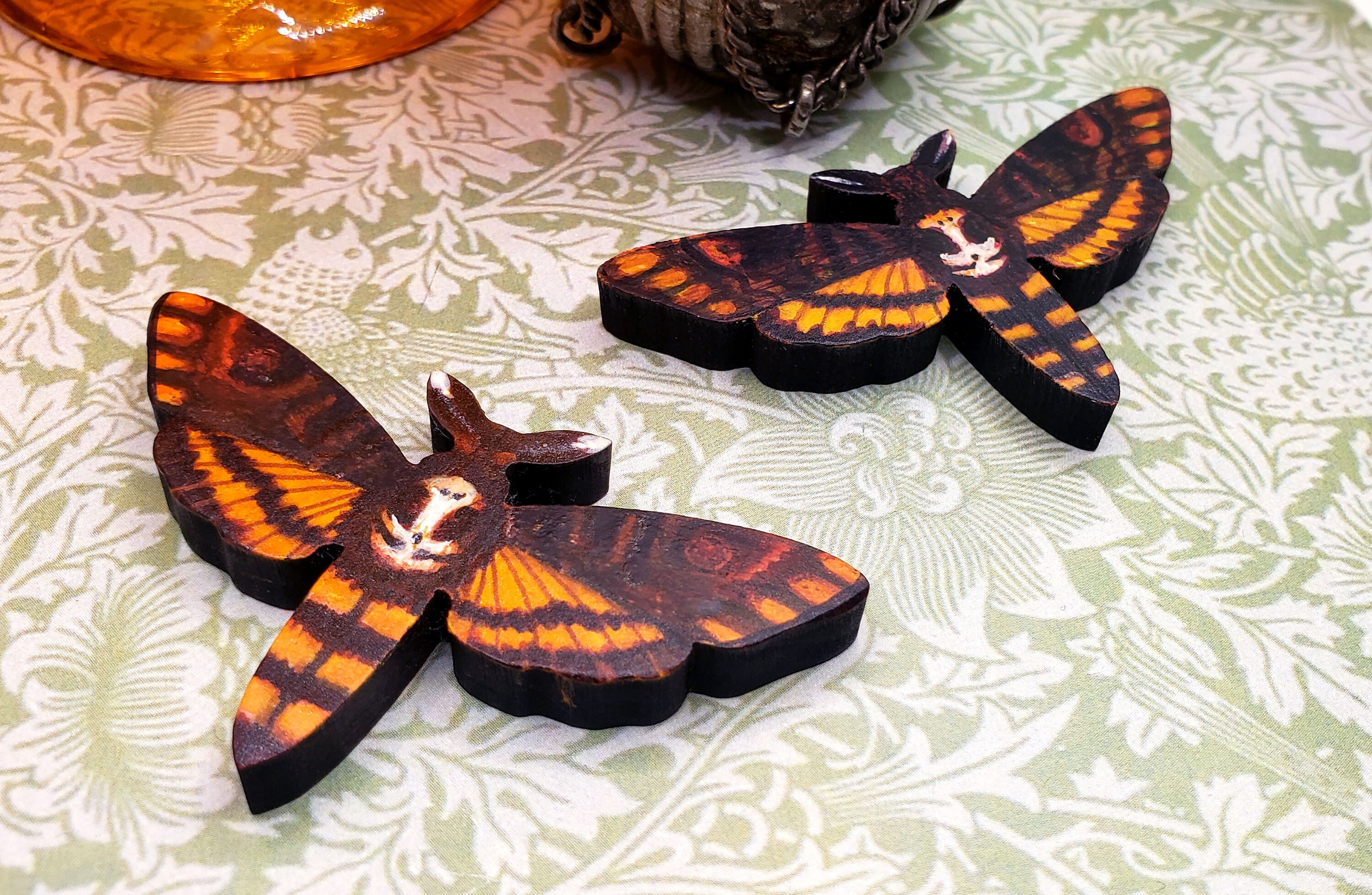 Death's Head Hawk Moth Brooch, or Magnet - Etsy