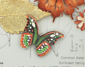 Butterfly Brooch/Magnet/Hairclip/Pendant || Hand-Painted, one of a kind, jewelry, home decor