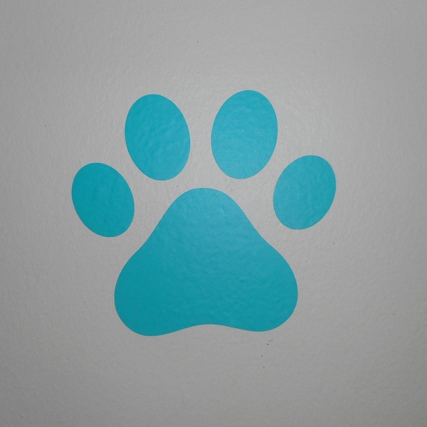 Paw Print Wall Decal Etsy