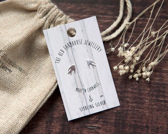 Swallow Sterling Silver Mini Stud Earrings
