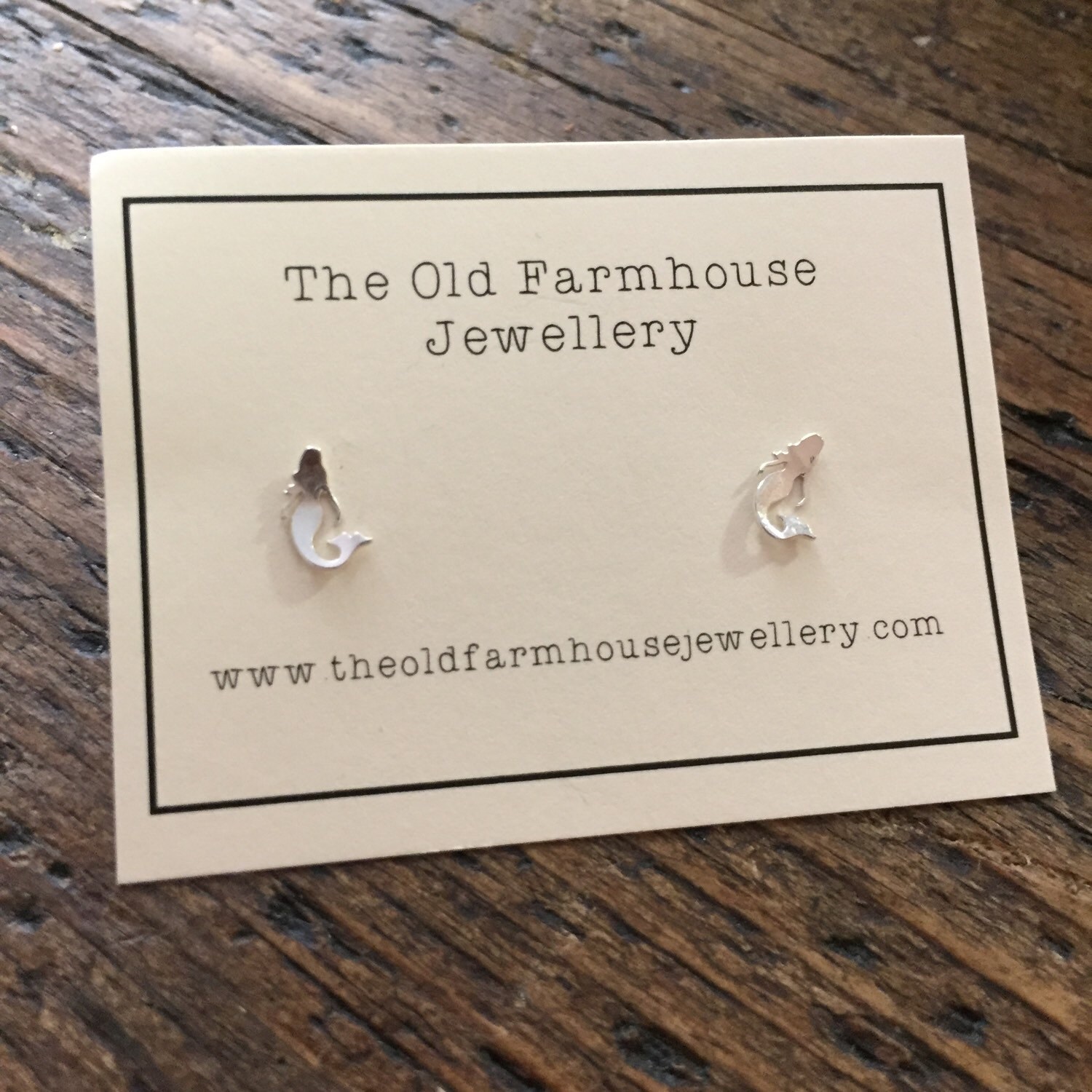 Sterling Silver Mini Studs -   Mermaid