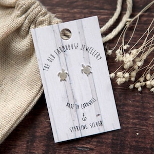 Turtle Sterling Silver Mini Stud Earrings