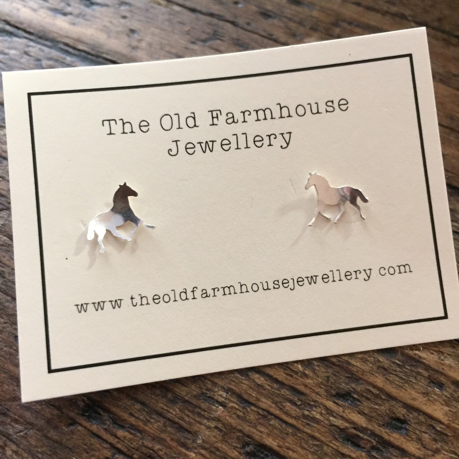 Sterling Silver Mini Studs -  Horse