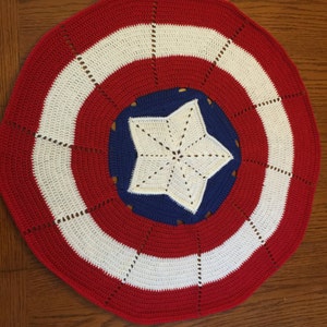 Superhero Crochet Pattern Baby Blanket Instant Download-Inspired by Captain America image 3