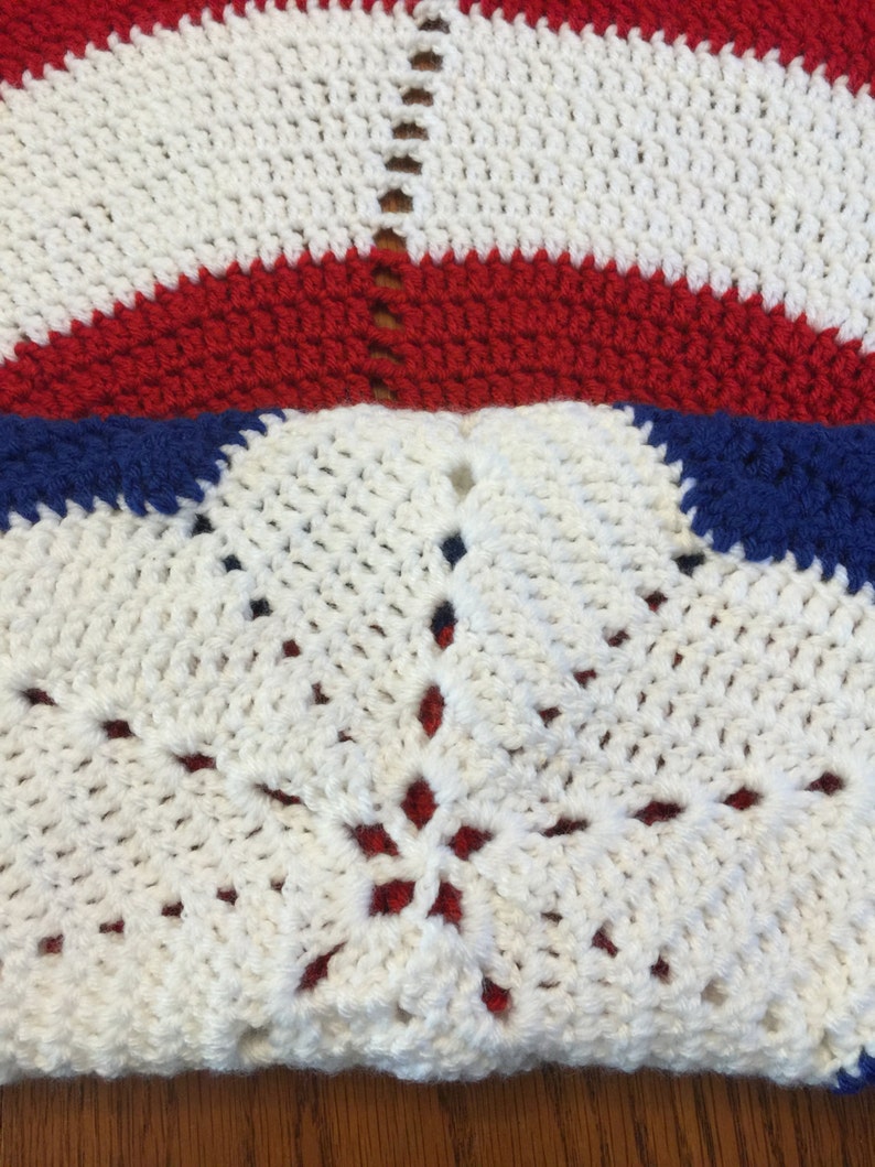 Superhero Crochet Pattern Baby Blanket Instant Download-Inspired by Captain America image 4