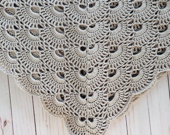 Handmade Vintage Style Baby Blanket , Washable and Ready Made