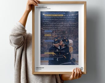 Heated Rivalry Hockey Poster, MM Romance Print, LGBTQ Sports Art, Standard Signature Artwork (Digital Download)