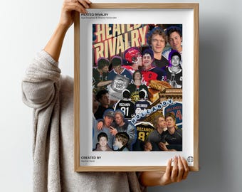 Heated Rivalry Hockey Poster, MM Romance Print, LGBTQ Sports Art, Standard Signature Artwork (Digital Download)