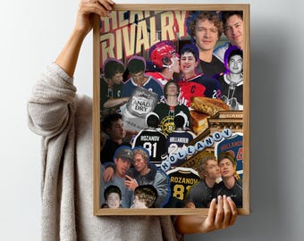 Heated Rivalry Hockey Poster, MM Romance Print, LGBTQ Sports Art, Standard Artwork (Digital Download)