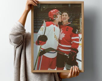 Heated Rivalry Hockey Poster, MM Romance Print, LGBTQ Sports Art (Digital Download)