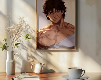Baki Hanma Anime Poster, Manga Wall Art (Digital Download)