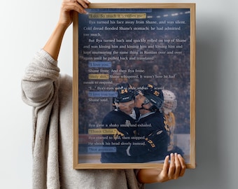 Heated Rivalry Hockey Poster, MM Romance Print, LGBTQ Sports Art, Standard Artwork (Digital Download)