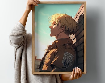 Attack on Titan Armin Arlert Anime Poster, Manga Wall Art, Standard Artwork (Digital Download)