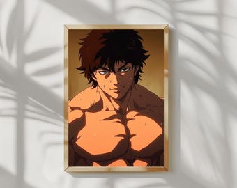 Baki Hanma Anime Poster, Manga Wall Art (Digital Download)