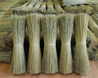 Bulk Broom Corn 20 Inch, Natural Broomcorn Hurl, Broom Making Supply, Besom Craft DIY