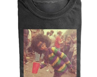 Vintage Funny Girl Party Dance Shirt, Vintage Doll Graphic Tee, Womenswear Casual Top