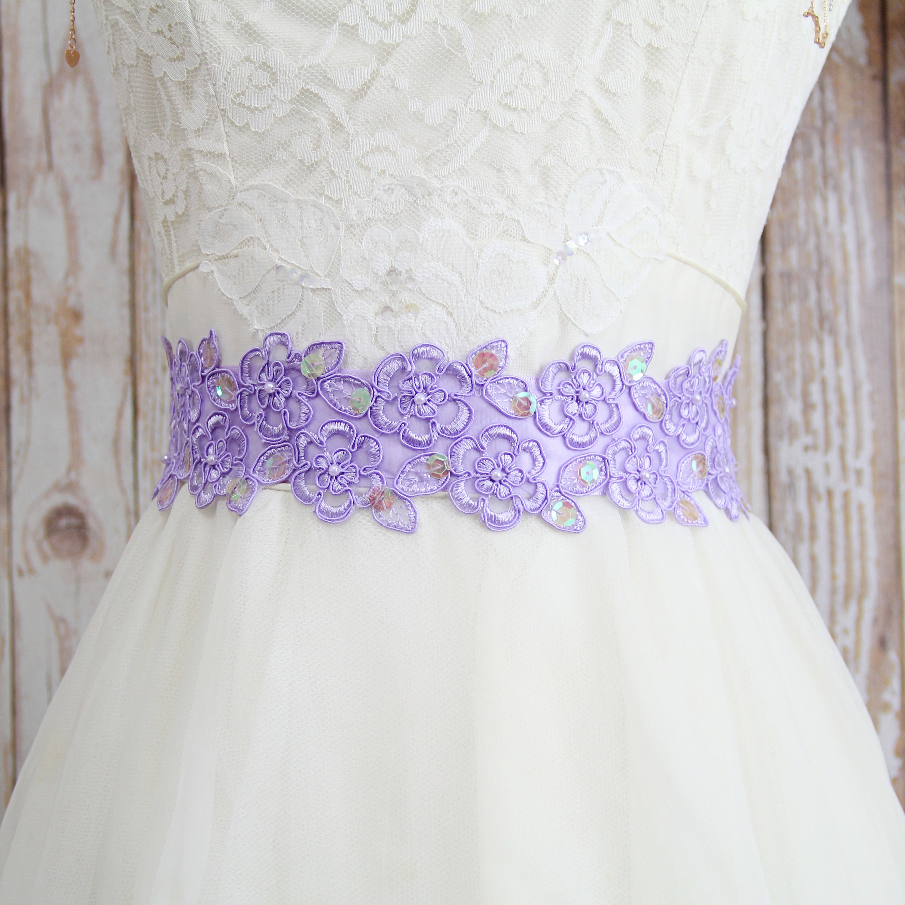 Lavender Dress Belt - Etsy