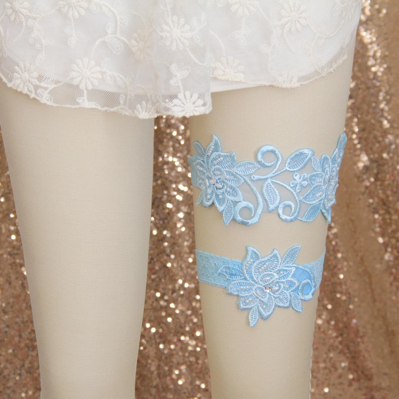 Bridal Wedding Garter-1826 White Wedding Garter Wedding Garter Set Ivory Beaded Flower Lace Wedding Garter,Ivory Lace Garter