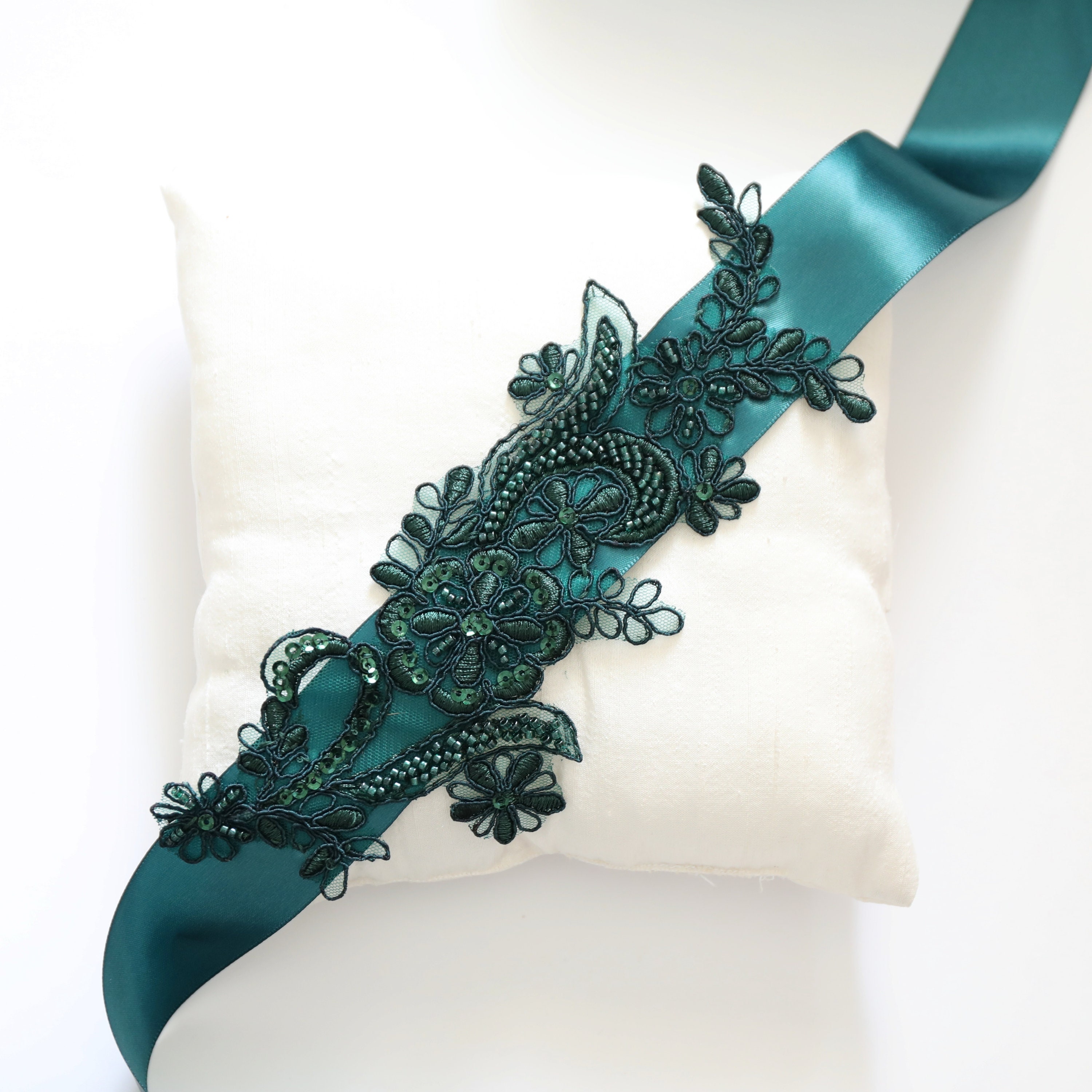 emerald green belt for dress Wide Emerald Green Satin Sash Belt by Satin Swank® main image 1