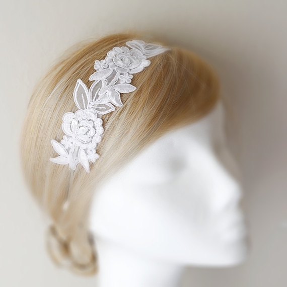 Floating Flower lace  headband カチューシャ lace headband sold on Temu United States