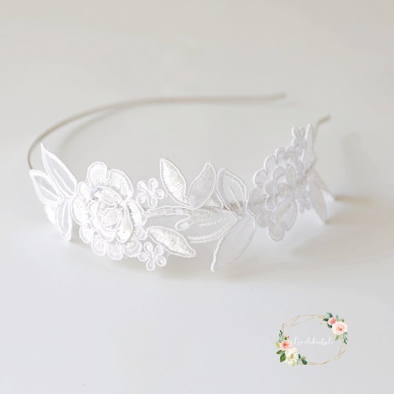 Floating Flower lace  headband カチューシャ lace headband sold on Temu United States