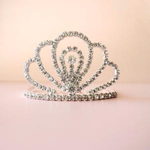 Rhinestone Princess Crown Tiara Comb for Bridal Wedding Pagents , Birthday Mini Tiara