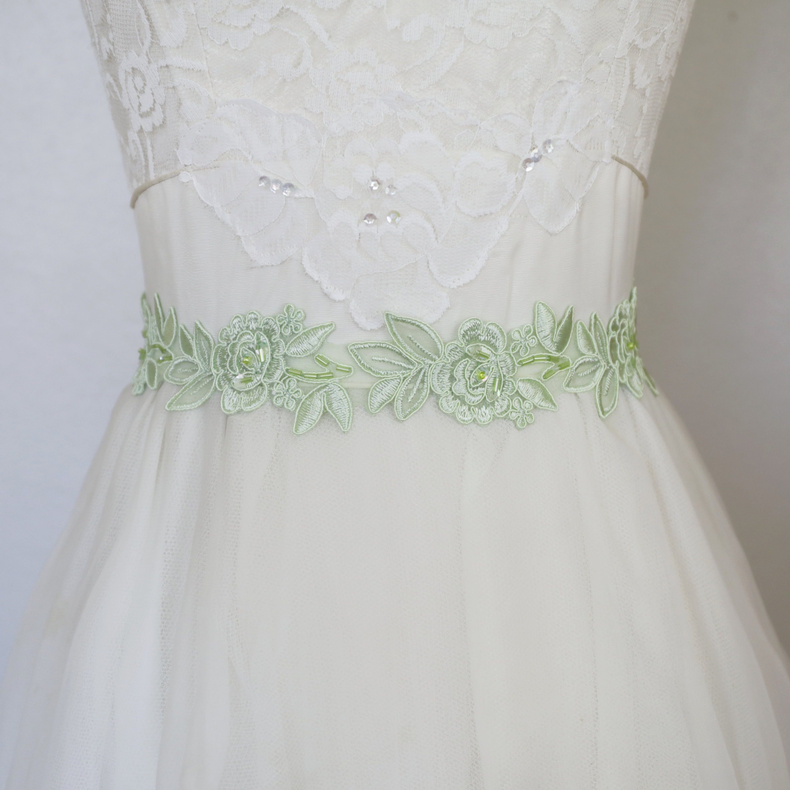 mint green sash for dress Green Linen Sash for Wedding Dress Mint