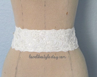 wide wedding belt