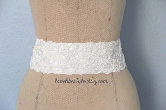 lace sash belt