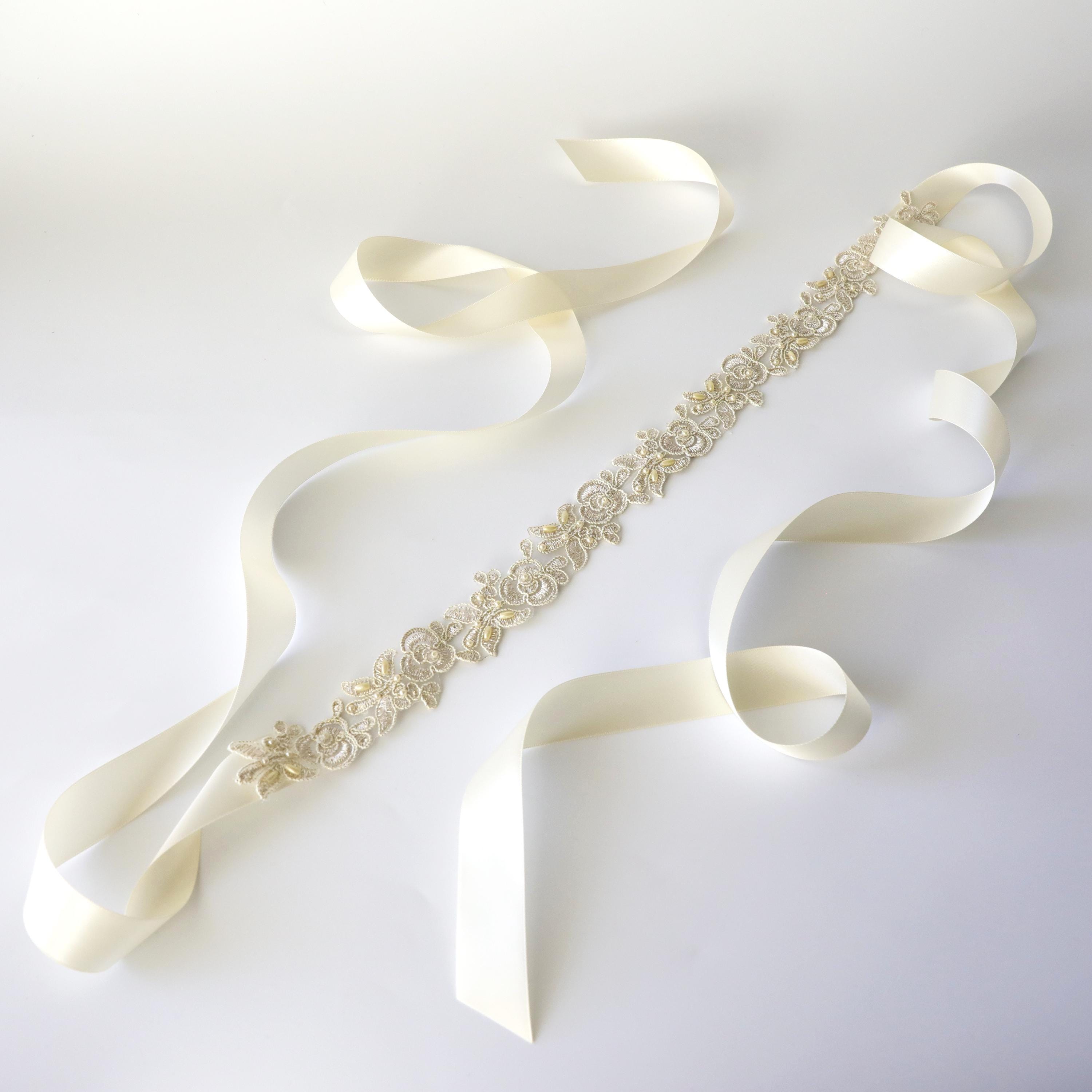 Champagne Pearl Belt - Etsy
