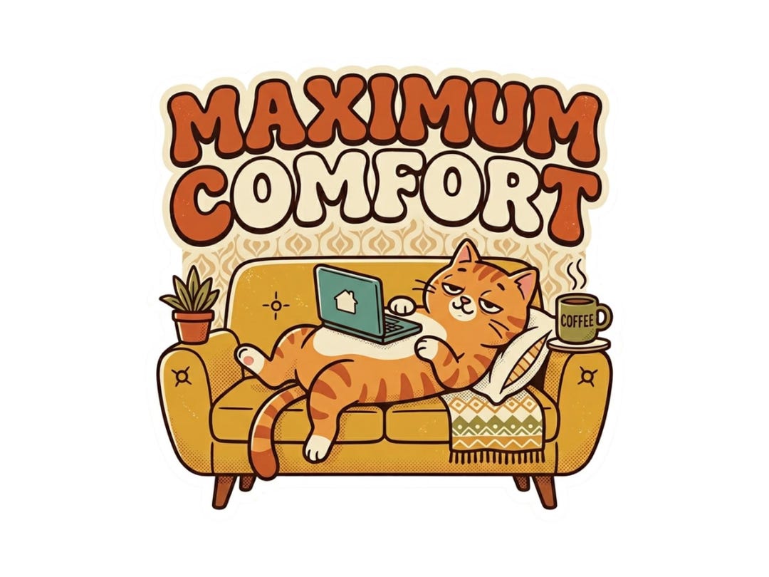 Work Sign Grumpy Cat Grumpy Office Cat | Work From Home | Funny Retro Cat Laptop Sticker ...
