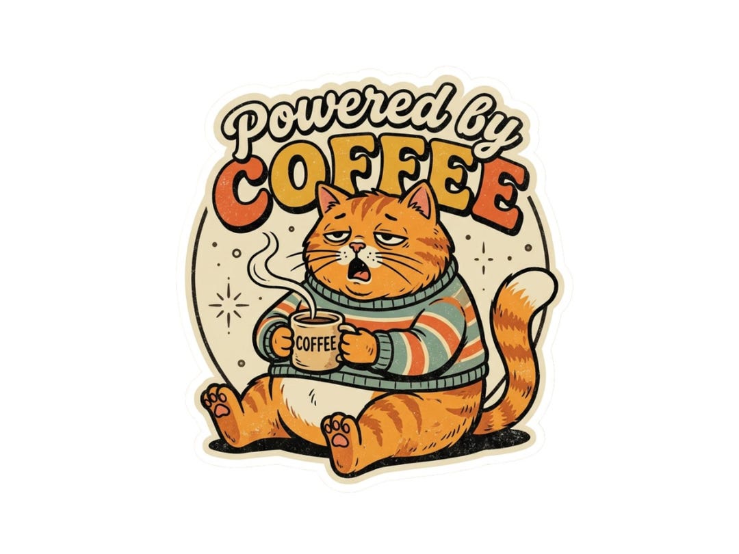 Work Sign Grumpy Cat Grumpy Office Cat | Work From Home | Funny Retro Cat Laptop Sticker ...