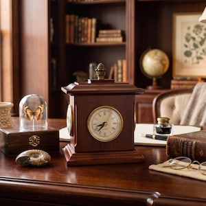 Vintage Bombay Co Rotating Desktop Weather Station Clock Barometer Hygrometer 9"