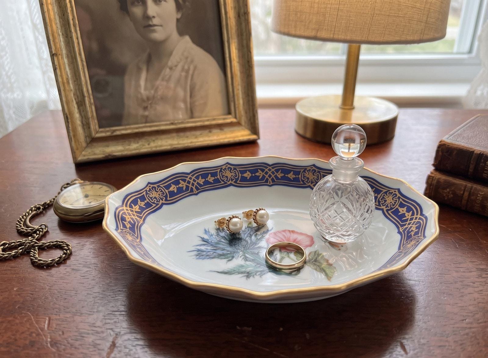 Blue Thistle Plate - Etsy