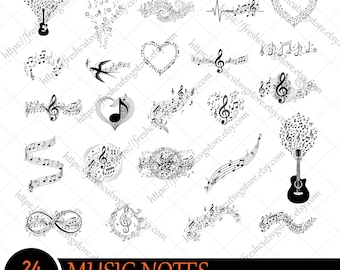Music Notes SVG Bundle, Musical Notes svg, Music icon svg, Music Waves svg, Music svg, Music Symbols, Guitar svg,Audio Icon, Music Lover svg