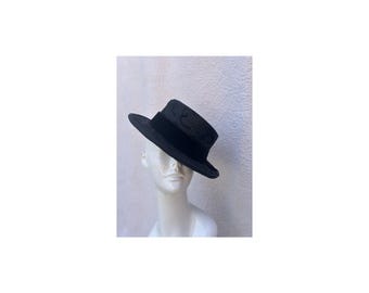Vintage-Inspired Festival Hat – Boho Coachella Style, One of a Kind Upcycled Statement Piece.