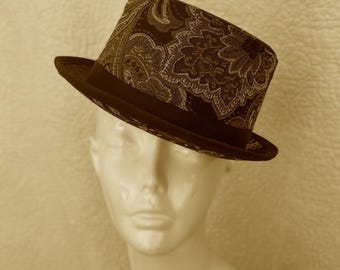 Gold  Top Hat – Victorian Gothic Steampunk Festival Headpiece