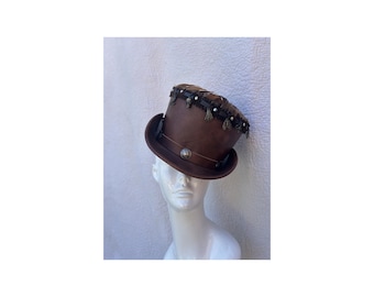 Steam punk brown top hat
