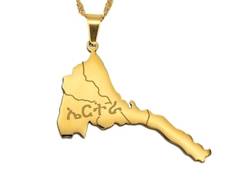 Eritrea Map Necklace