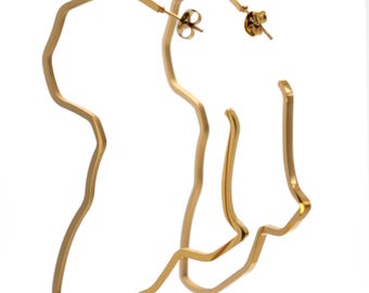 Africa Hoop Earrings