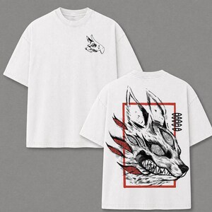 Fox devil eyes cotton T-shirt GroundY× CHAINSAW MAN チェンソーマン 