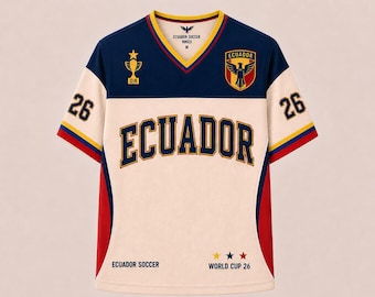 Ecuador Soccer Jersey, Retro Team Ecuador Shirt, Retro Ecuador Team Shirt, Custom Name Number Jersey, Football Fan